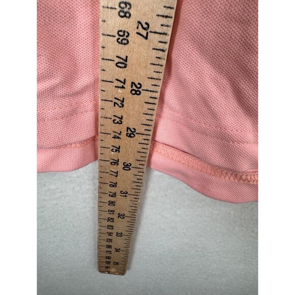 J.Crew Flex piqué polo shirt light guava preppy classic preppy 90s sz L - Picture 6 of 7